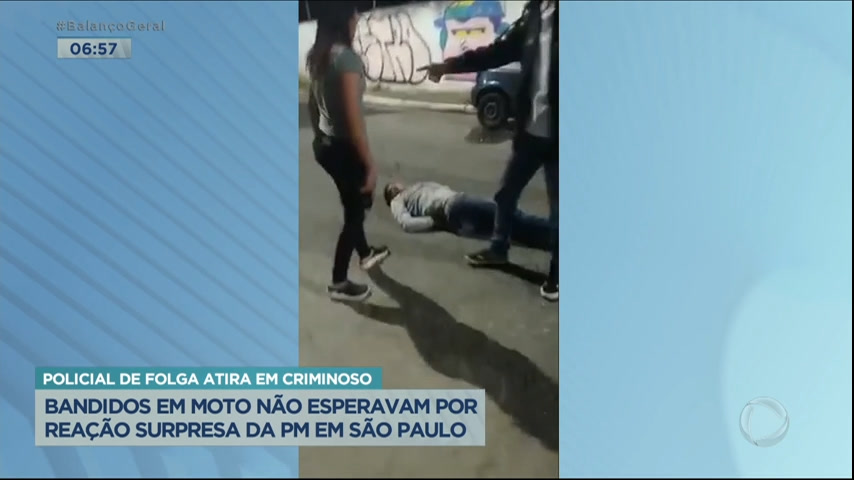 Vídeo: Policial de folga percebe crime e atira em bandidos em SP