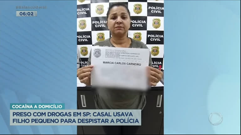 Vídeo: Casal de traficantes que usava filho para despistar polícia é preso em SP