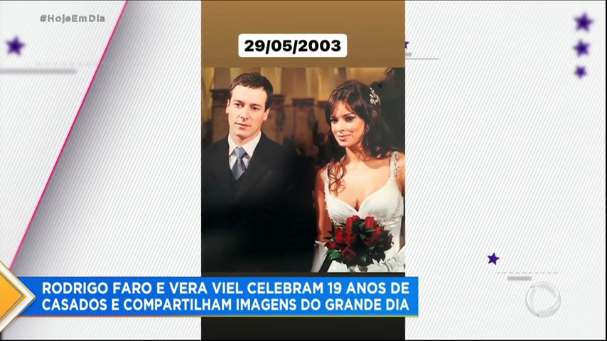 Vídeo: Rodrigo Faro compartilha imagens de seu casamento, ocorrido há 19 anos