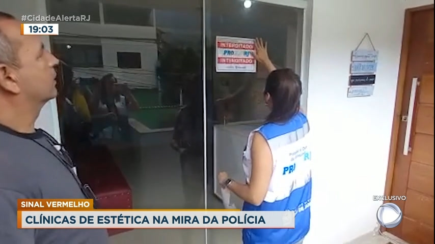 Vídeo: Polícia Civil interdita clínicas de estética no Rio