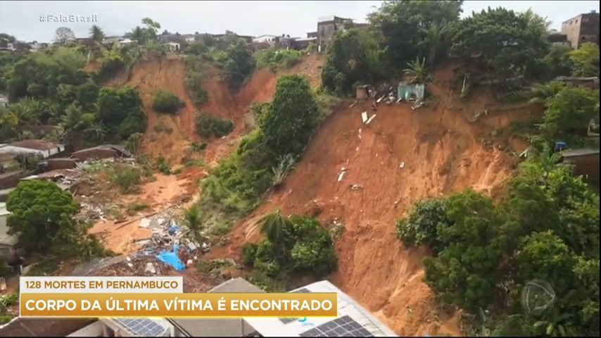 Vídeo: Corpo da última vítima das chuvas de Pernambuco é encontrado