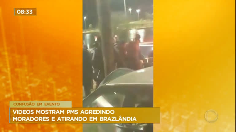 Vídeo: Policial atira em meio a moradores durante confusão em Brazlândia (DF)