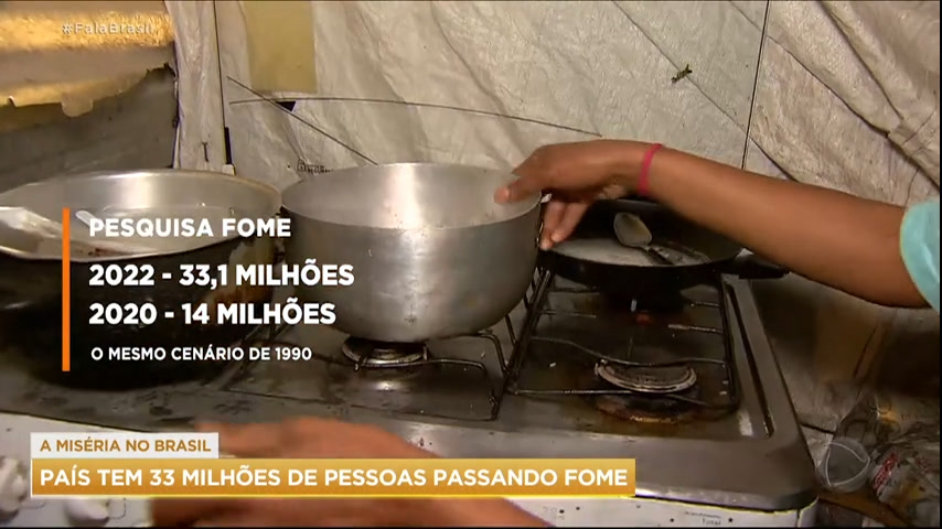 Vídeo: Pesquisa aponta que 33 milhões de pessoas passam fome no Brasil