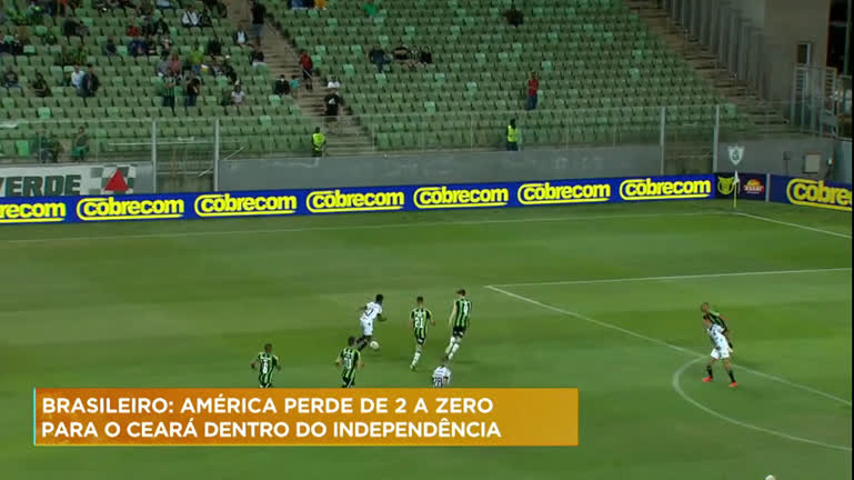 Vídeo: BH: América-MG perde para o Ceará dentro do Independência