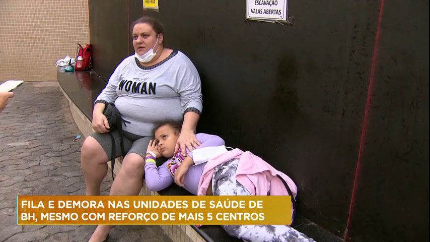 Vídeo: Fim de semana tem unidades de saúde lotadas em Belo Horizonte