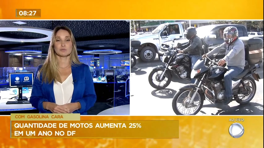 Vídeo: Pesquisa mostra que quantidade de motos aumentou 25% em um ano no DF