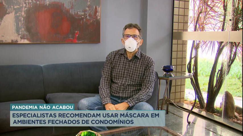 Vídeo: Especialistas recomendam o uso de máscaras em condomínios em BH