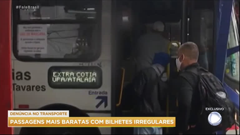 Vídeo: Passageiros denunciam a venda de bilhetes irregulares no transporte de SP