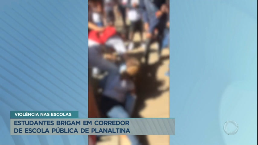 Vídeo: Estudantes brigam em pátio de escola em Planaltina, no DF