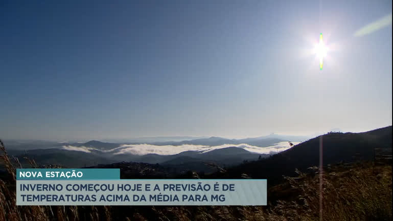 Vídeo: Inverno em Minas Gerais deve ter termômetros acima da média