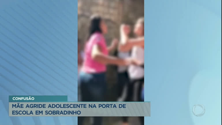 Vídeo: Mãe agride adolescente na porta de escola em Sobradinho, no DF