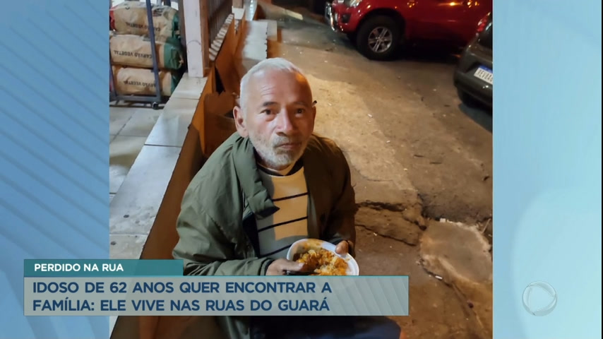 Vídeo: Idoso vaga pelas ruas do Guará, no DF, em busca da família