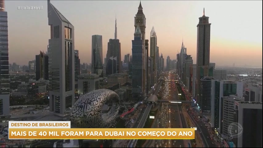 Vídeo: Mais de 40 mil brasileiros viajaram para Dubai em 2022