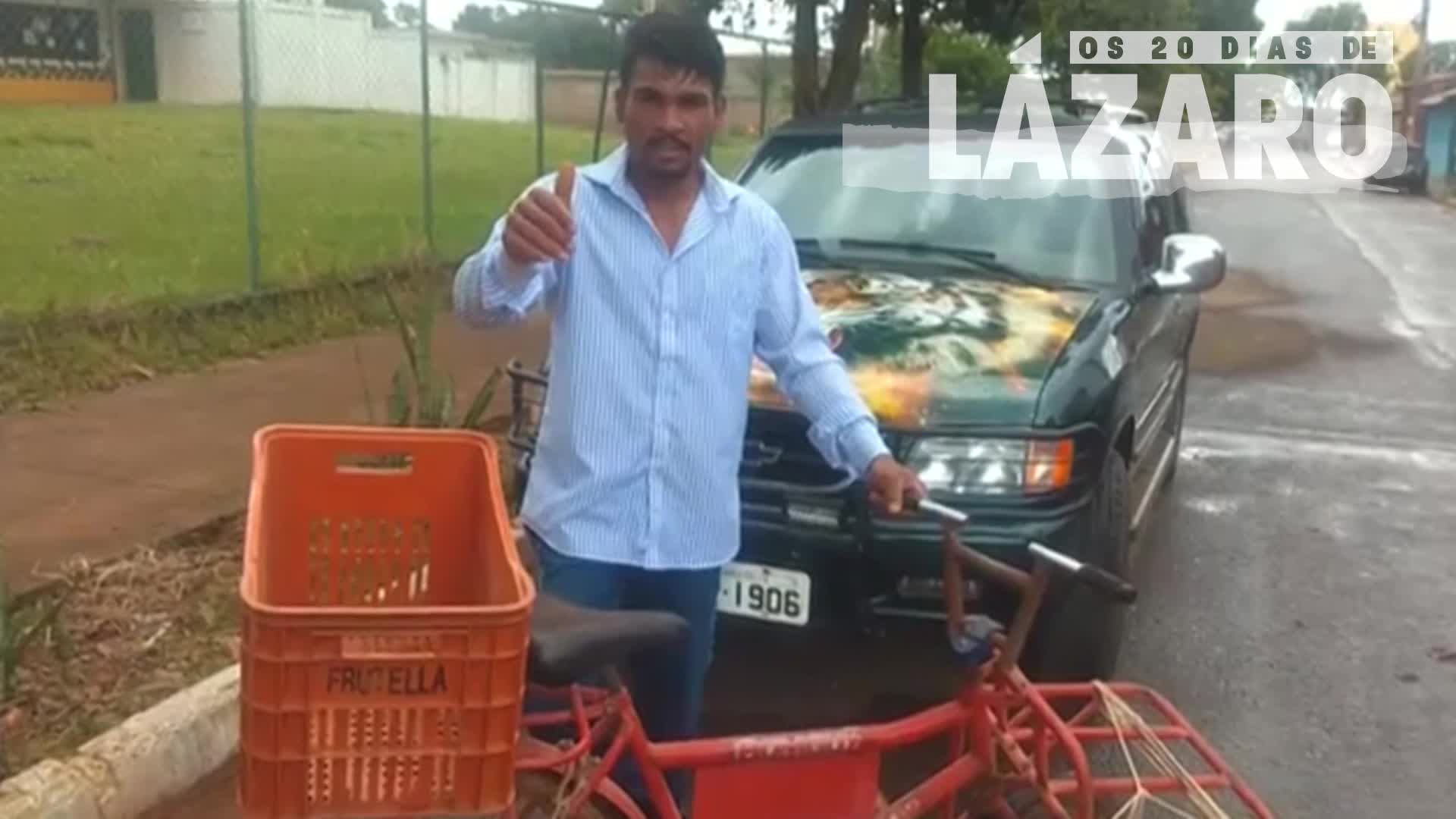 Vídeo: Os 20 Dias de Lázaro : vídeo mostra criminoso agradecendo por ganhar bicicleta