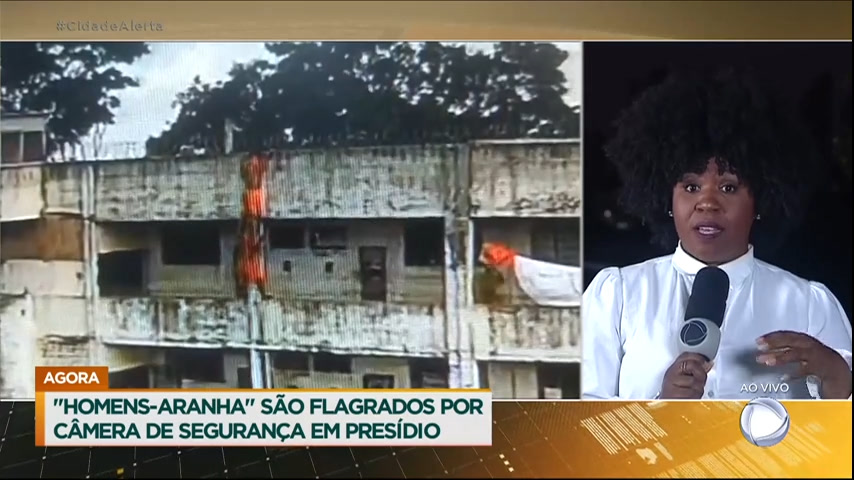 Vídeo: Presos são filmados escalando paredes de presídio na Bahia