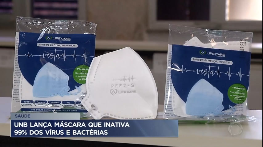 Vídeo: UnB lança máscara capaz de inativar 99% dos vírus e bactérias