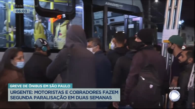 Vídeo: Motoristas e cobradores de ônibus de SP fazem nova greve nesta quarta (29)