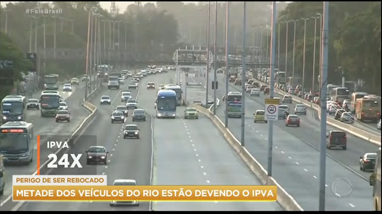 Vídeo: Quase metade dos motoristas cariocas estão com IPVA atrasado