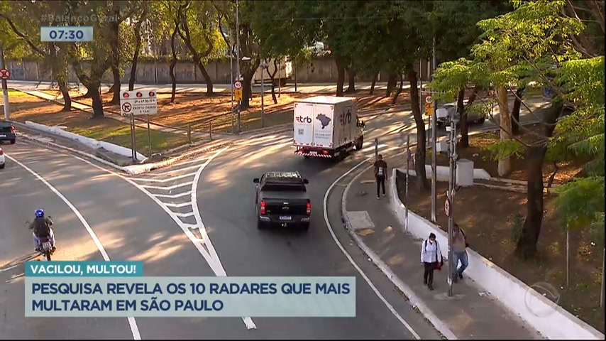 Vídeo: Pesquisa revela os 10 radares que mais multam em São Paulo