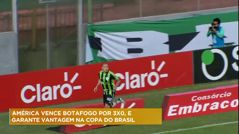 Vídeo: Copa do Brasil: América vence Botafogo por 3x0 em BH