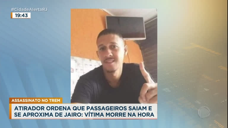 Vídeo: Ex-namorada reconhece atirador que matou homem em vagão de trem no Rio