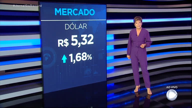 Vídeo: Dólar sobe 1,68% e encerra o dia vendido a R$ 5,32