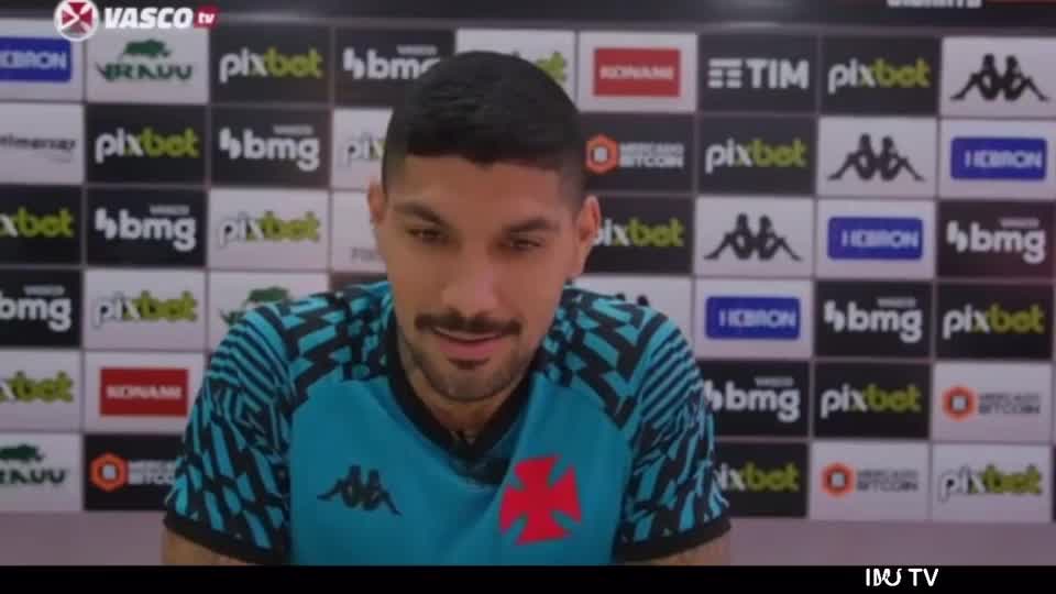 Volante do Vasco, Yuri fala sobre emoção de jogar no 'clube do coração'