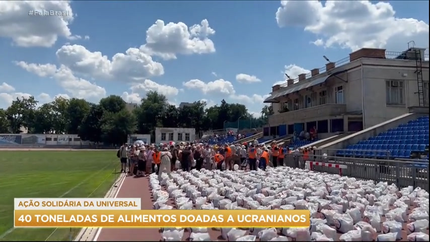 Vídeo: Ação da Igreja Universal leva alimentos para ucranianos