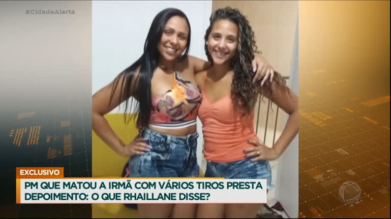 Vídeo: PM que matou a irmã e foi presa pelo marido depõe no Rio