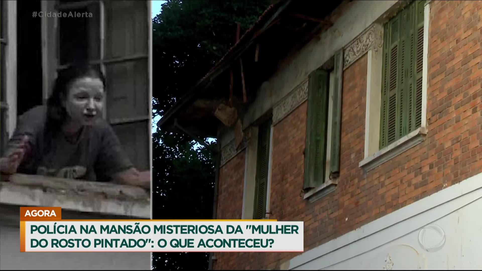 Vídeo: Polícia investiga "mulher do rosto pintado" que vive em mansão misteriosa de SP