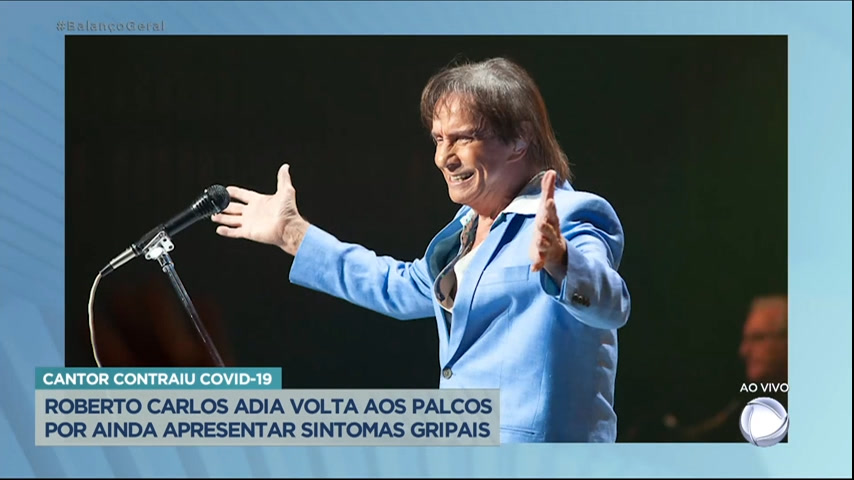 Vídeo: Roberto Carlos adia volta aos palcos por apresentar sintomas gripais