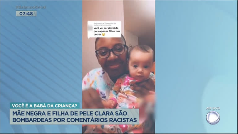 Vídeo: Mãe negra com filha de pele clara é atacada nas redes: “Você é babá? ”