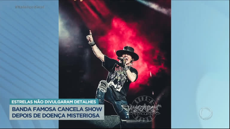 Vídeo: Guns N' Roses cancela show na Escócia após doença misteriosa