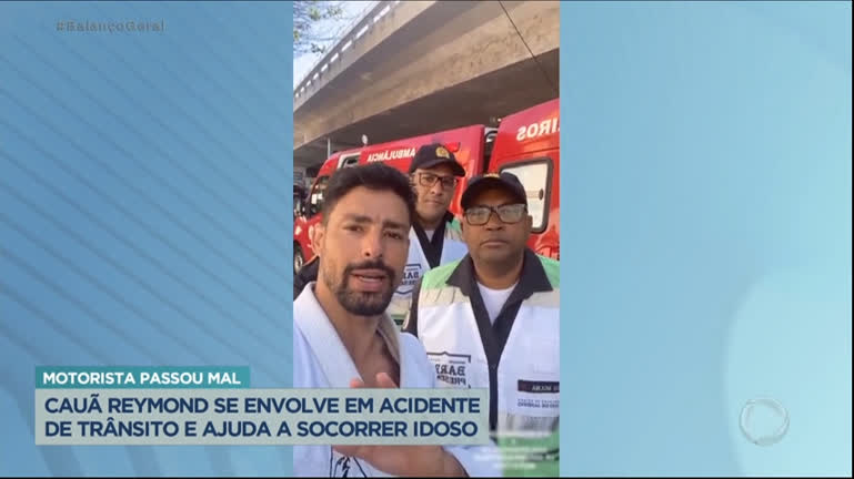 Vídeo: Cauã Reymond sofre acidente de carro e tranquiliza fãs