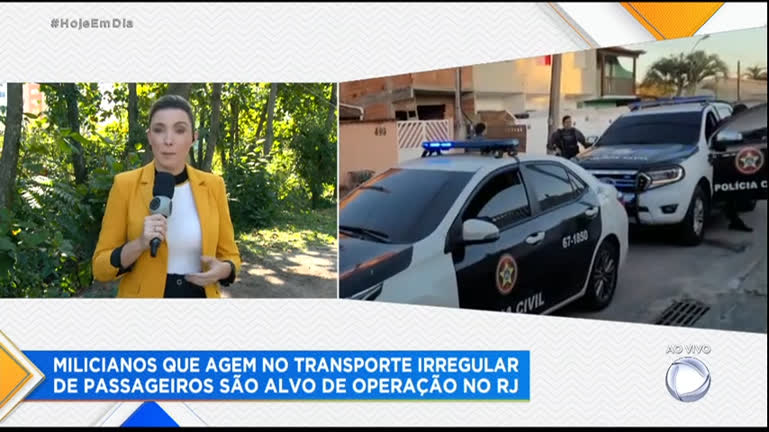 Vídeo: Milicianos que agem no transporte irregular são alvo de operação no RJ