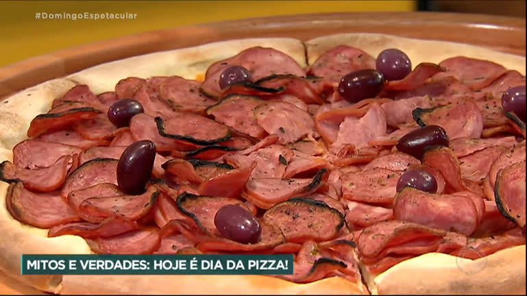 Vídeo: Mitos e Verdades : Domingo Espetacular celebra Dia da Pizza com cardápio especial