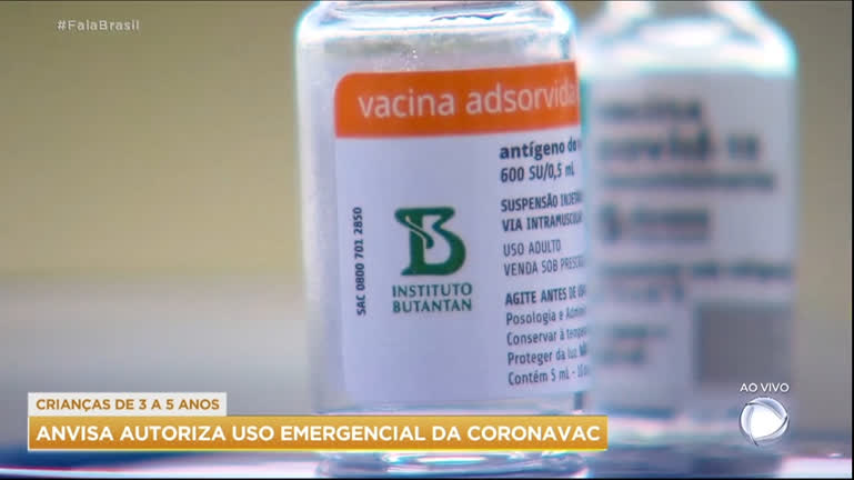 Vídeo: Anvisa aprova uso emergencial da Coronavac em crianças de 3 a 5 anos