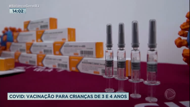 Vídeo: Rio começa a vacinar contra a Covid-19 crianças de 3 e 4 anos