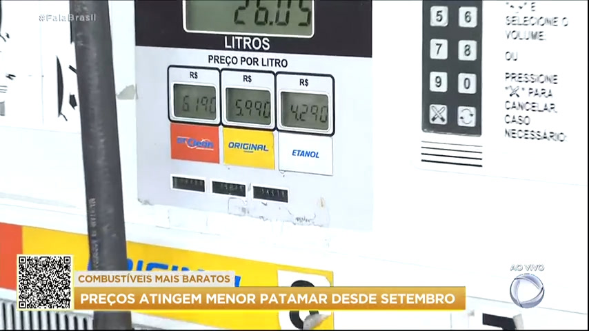 Vídeo: Preço dos combustíveis atinge menor valor desde setembro de 2021