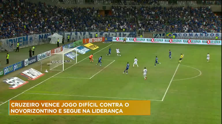 Vídeo: Cruzeiro vence o Novorizontino e segue na liderança da Série B