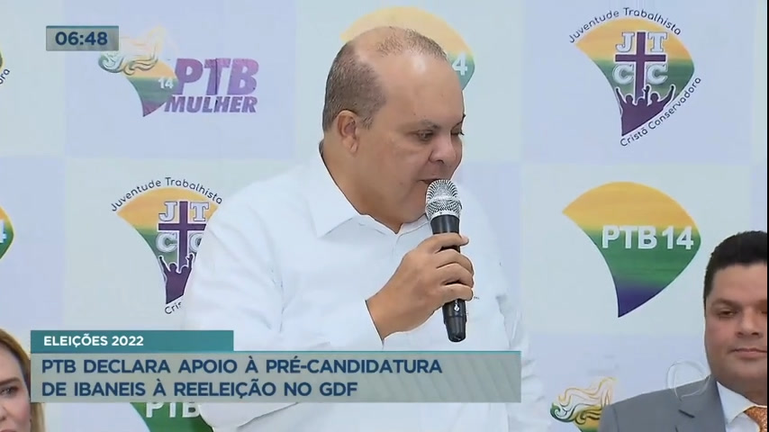 Vídeo: PTB declara apoio à pré-candidatura de Ibaneis Rocha ao GDF