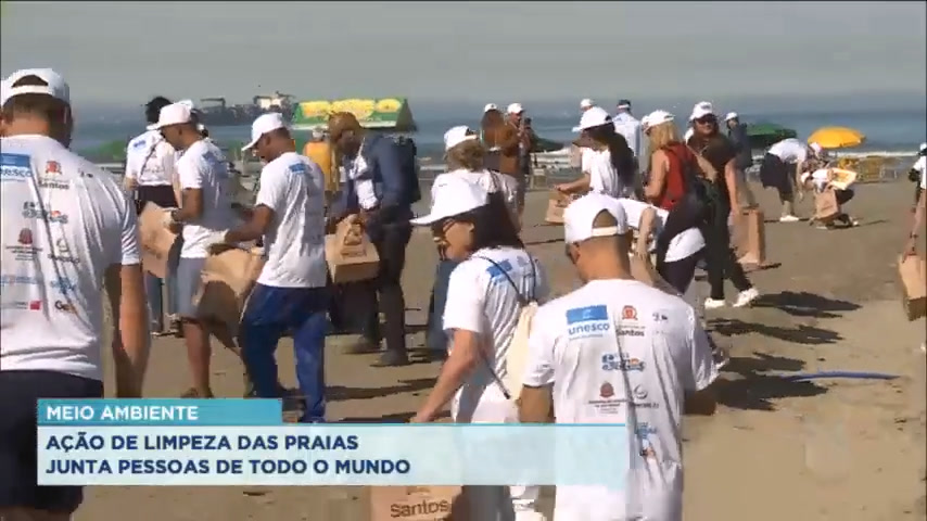 Vídeo: Meio Ambiente: praias mais limpas em Santos