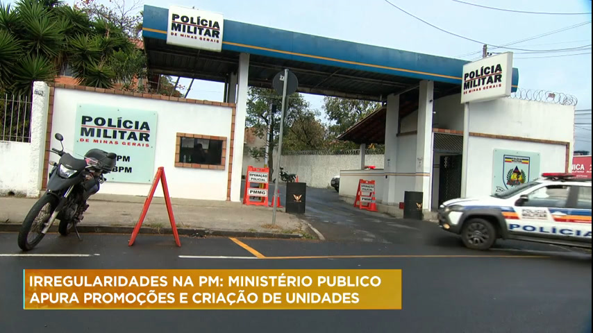Vídeo: Ministério Público investiga irregularidades administrativas na PM de Minas