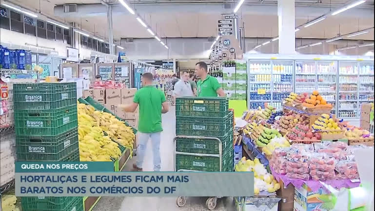 Vídeo: Hortaliças e legumes ficam mais baratos nos comércios do DF