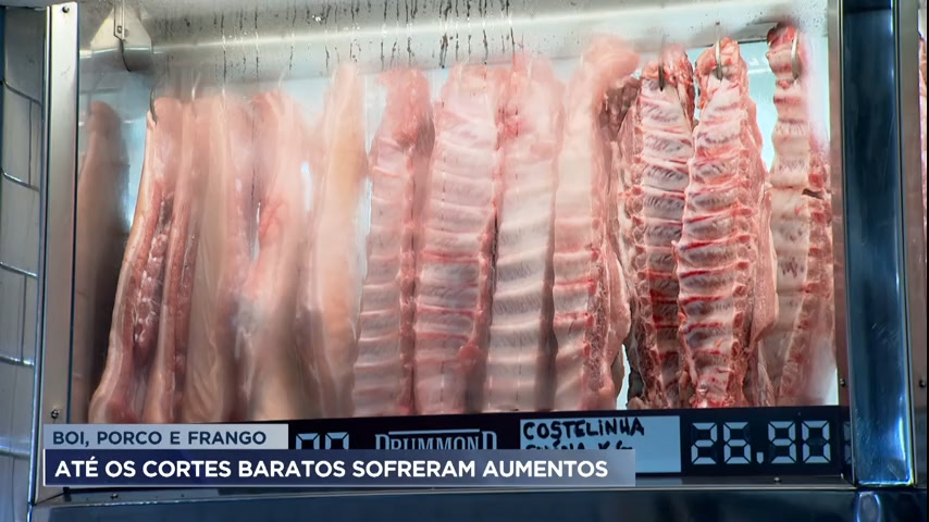 Vídeo: Carnes registram aumento de preços e pesam o bolso do consumidor em Minas
