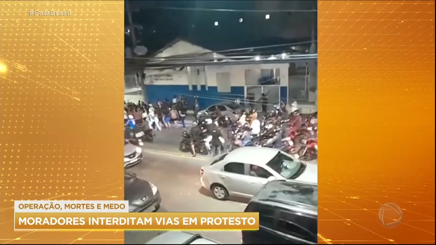 Vídeo: Manifestação interdita vias no Complexo do Alemão (RJ)