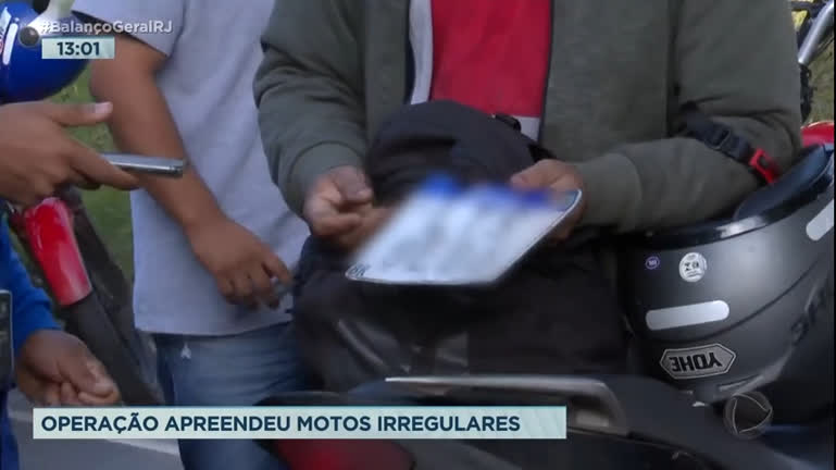 Vídeo: Operação apreende motos irregulares no Aterro do Flamengo