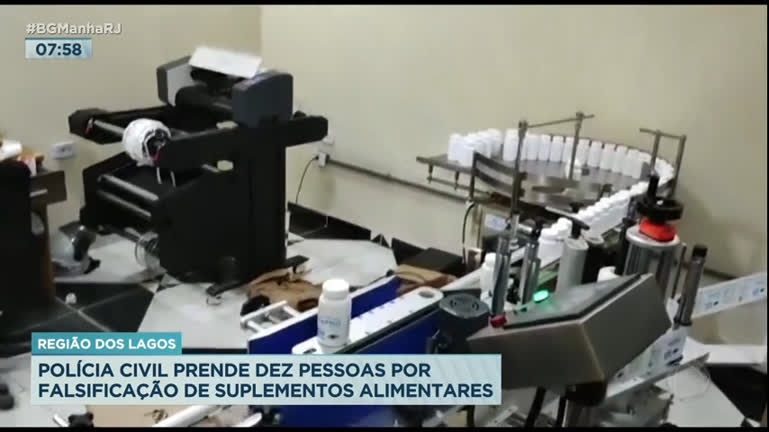 Vídeo: Polícia Civil prende quadrilha especializada em falsificação de suplementos alimentares