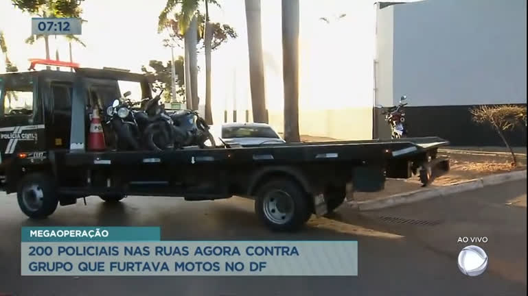 Vídeo: Operação da polícia prende grupo que furtava motos no DF e Entorno