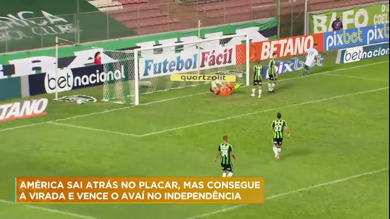 Vídeo: América vence Avaí de virada pelo Campeonato Brasileiro em BH